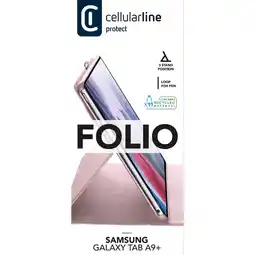 MediaMarkt Cellularline Folio Galaxy Tab A9+ Roze aanbieding