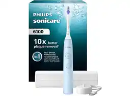 MediaMarkt Philips Sonicare 6100 Series Hx7406/02 Elektrische Tandenborstel Lichtblauw aanbieding