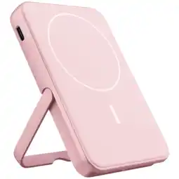 MediaMarkt Fresh 'n Rebel Magnet Wireless 5000 Mah Powerbank Pastel Pink aanbieding