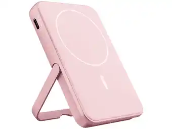 MediaMarkt Fresh 'n Rebel Magnet Wireless 5000 Mah Powerbank Pastel Pink aanbieding