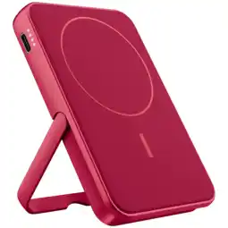 MediaMarkt Fresh 'n Rebel Magnet Wireless 5000 Mah Powerbank Berry Red aanbieding