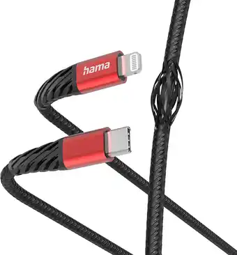 MediaMarkt Hama 201541 Oplaadkabel Usb-c - Lightning 1.5m Zwart aanbieding