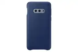 MediaMarkt Samsung Galaxy S10e Leather Cover Blauw aanbieding