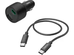 MediaMarkt Hama 201693 Autolader 32w Usb-c/usb-a aanbieding