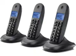 MediaMarkt Motorola C1003cb+ Dect Trio Huistelefoon aanbieding