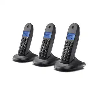 MediaMarkt Motorola C1003cb+ Dect Trio Huistelefoon aanbieding