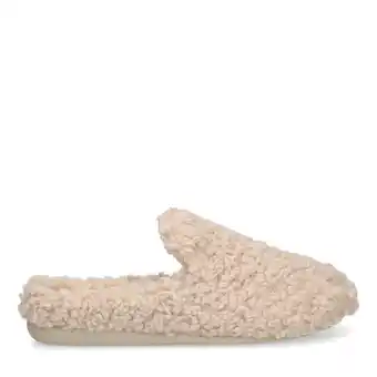 Wehkamp Manfield teddy pantoffels beige aanbieding