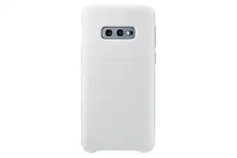 MediaMarkt Samsung Galaxy S10e Leather Cover Wit aanbieding