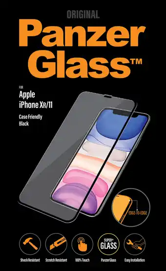 MediaMarkt Panzerglass Apple Iphone Xr/11 Zwart Case Friendly aanbieding