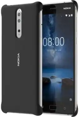 MediaMarkt Nokia Soft Touch Case Voor Nokia 8 Zwart aanbieding