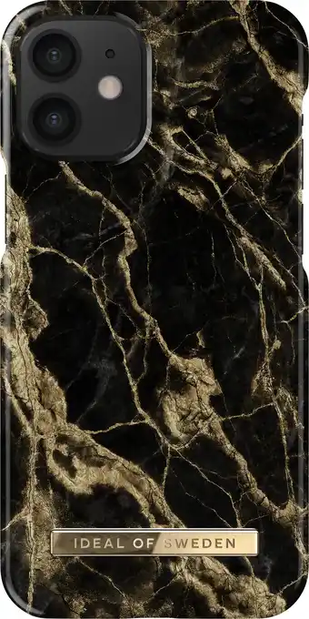 MediaMarkt Ideal Of Sweden Iphone 12 Mini Fashion Case Golden Smoke Marble aanbieding