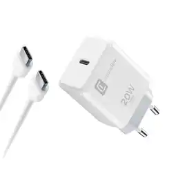 MediaMarkt Cellularline Kit Oplader 20w + Usb-c-lightning-kabel 1 M Thuislader aanbieding