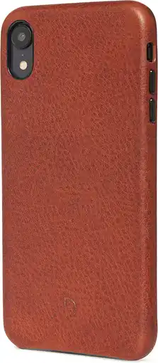 MediaMarkt Decoded Leren Backcover Voor Iphone Xr Bruin aanbieding