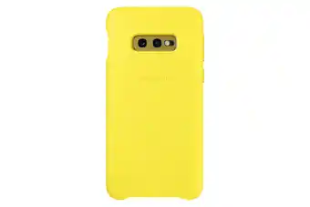 MediaMarkt Samsung Galaxy S10e Leather Cover Geel aanbieding