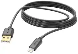 MediaMarkt Hama 201582 Usb-kabel Usb-a Naar Lightning 3m Zwart aanbieding