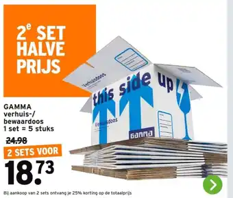 GAMMA Gamma verhuis bewaardoos aanbieding