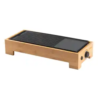 MediaMarkt Domo Plancha Grill Bamboo Style ‘just Us’ Grillplaat Bruin aanbieding