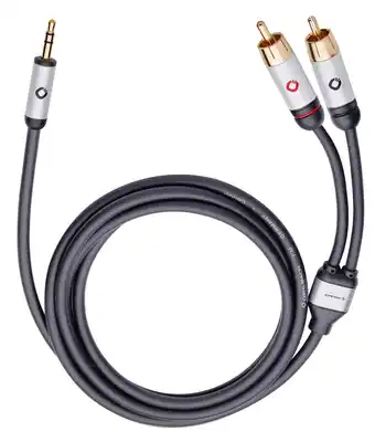 MediaMarkt Oehlbach I-connect 35mm-jack-naar-rca-audiokabel 3 Meter Zwart aanbieding