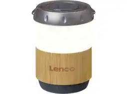 MediaMarkt Lenco Btl-030ba Bluetoothspeaker Met Lantaarn Bruin aanbieding