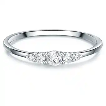 Douglas Trilani Zilveren ring Sterling zilver Zirkonia in Zilver aanbieding