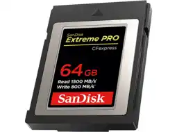 MediaMarkt Sandisk Extreme Pro Cfexpress 64gb aanbieding