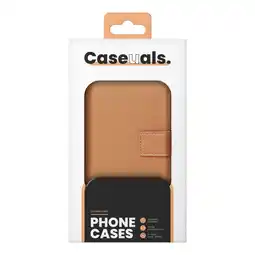 MediaMarkt Caseuals Leather Wallet Bookcase Voor Samsung Galaxy S23 Fe Bruin aanbieding