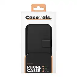 MediaMarkt Caseuals Leather Wallet Bookcase Voor Samsung Galaxy S23 Fe Zwart aanbieding