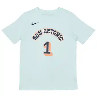 Foot Locker Nike NBA Unisex T-shirts - Blauw - Maat: 137 - 147 CM - Katoen Jersey - Foot Locker aanbieding