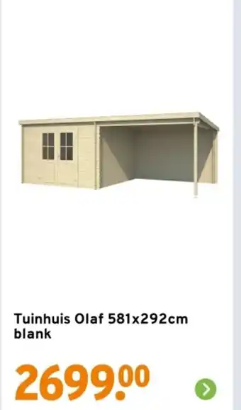 GAMMA Tuinhuis Olaf  blank aanbieding