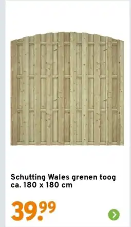 GAMMA Schutting Wales grenen toog aanbieding