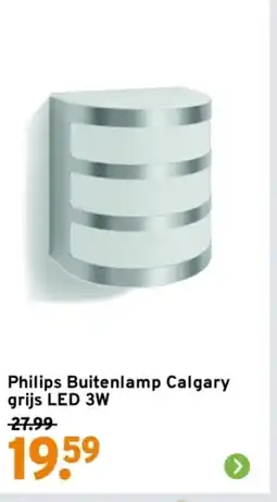 GAMMA Philips Buitenlamp Calgary grijs LED 3W aanbieding