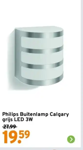 GAMMA Philips Buitenlamp Calgary grijs LED 3W aanbieding