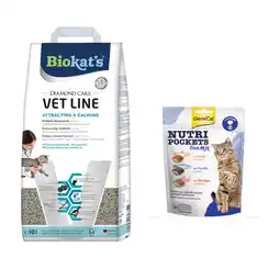 Zooplus Biokat's Diamond Care + Nutripockets Seamix gratis! - Attracting & Calming (10l) + Sea-Mix (150g) aanbieding