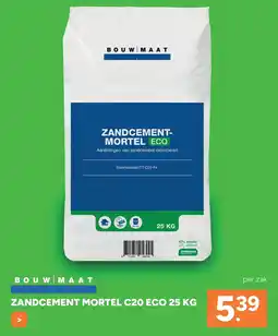 BOUWMAAT Zandcement mortel c20 eco aanbieding