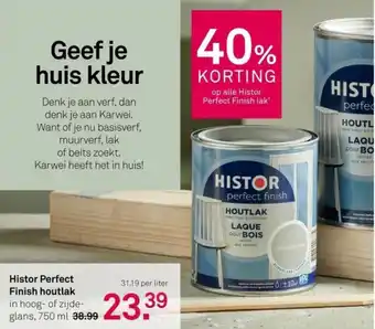 Karwei Histor Perfect Finish houtlak aanbieding