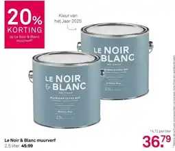 Karwei Le Noir & Blanc muurverf aanbieding