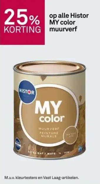 Karwei Op alle Histor MY color muurverf aanbieding