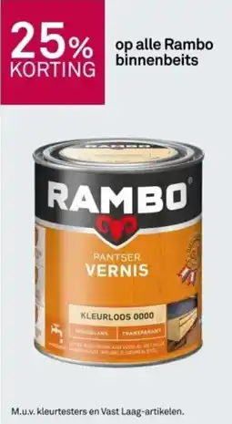 Karwei Op alle Rambo binnenbeits aanbieding