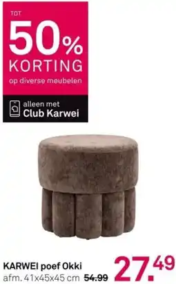 Karwei KARWEI poef Okki aanbieding