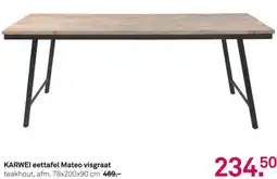 Karwei KARWEI eettafel Mateo visgraat aanbieding