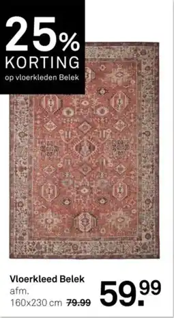 Karwei Vloerkleed Belek aanbieding