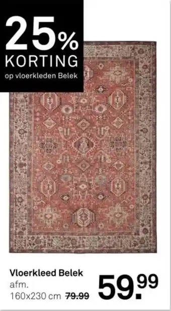 Karwei Vloerkleed Belek aanbieding