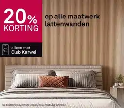 Karwei Op alle maatwerk lattenwanden aanbieding