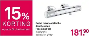 Karwei Grohe thermostatische douchekraan Precision Feel aanbieding