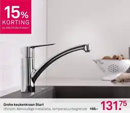 Karwei Grohe keukenkraan Start aanbieding