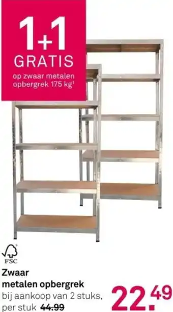 Karwei Zwaar metalen opbergrek aanbieding