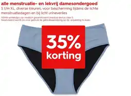 HEMA Alle menstruatie en lekvrij damesondergoed aanbieding