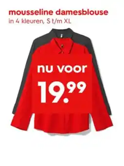 HEMA Mousseline damesblouse aanbieding