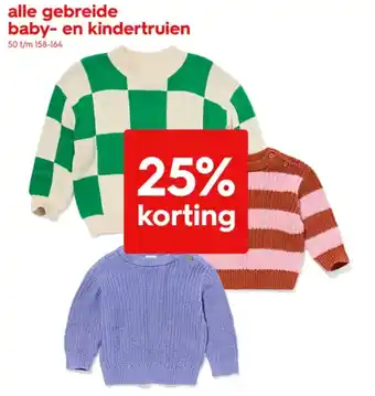 HEMA Alle gebreide baby en kindertruien aanbieding