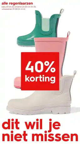 HEMA Alle regenlaarzen aanbieding